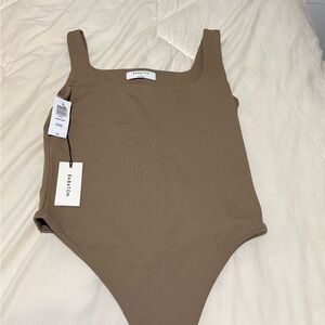 Babaton Tan Contour Bodysuit